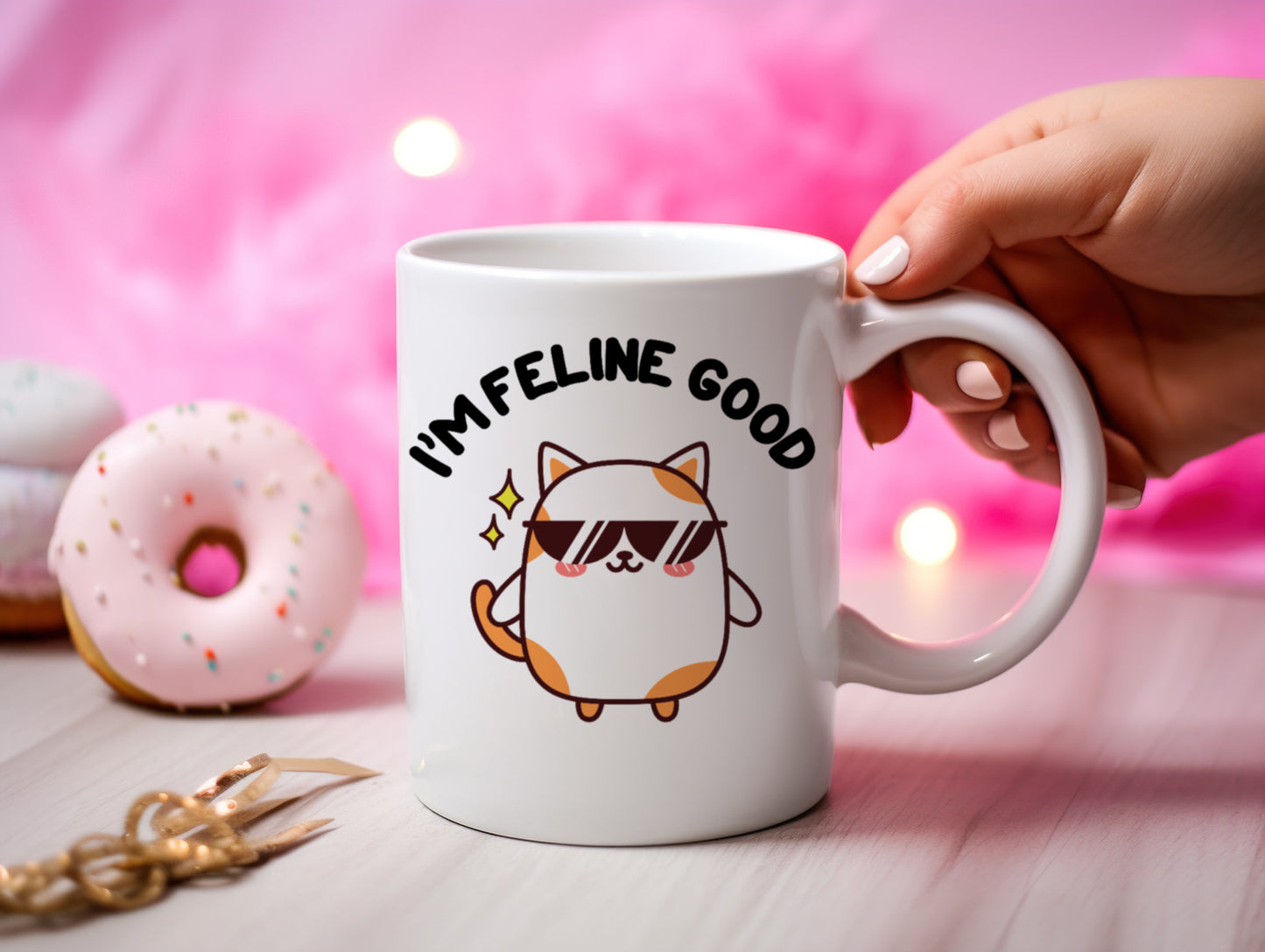 Tasse personnalisée I'm Feline Good