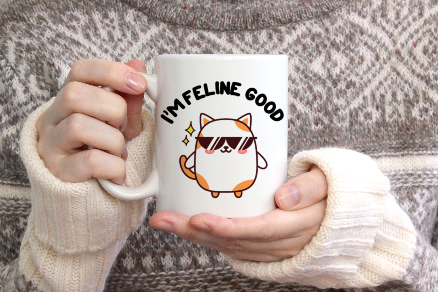 Tasse personnalisée I'm Feline Good