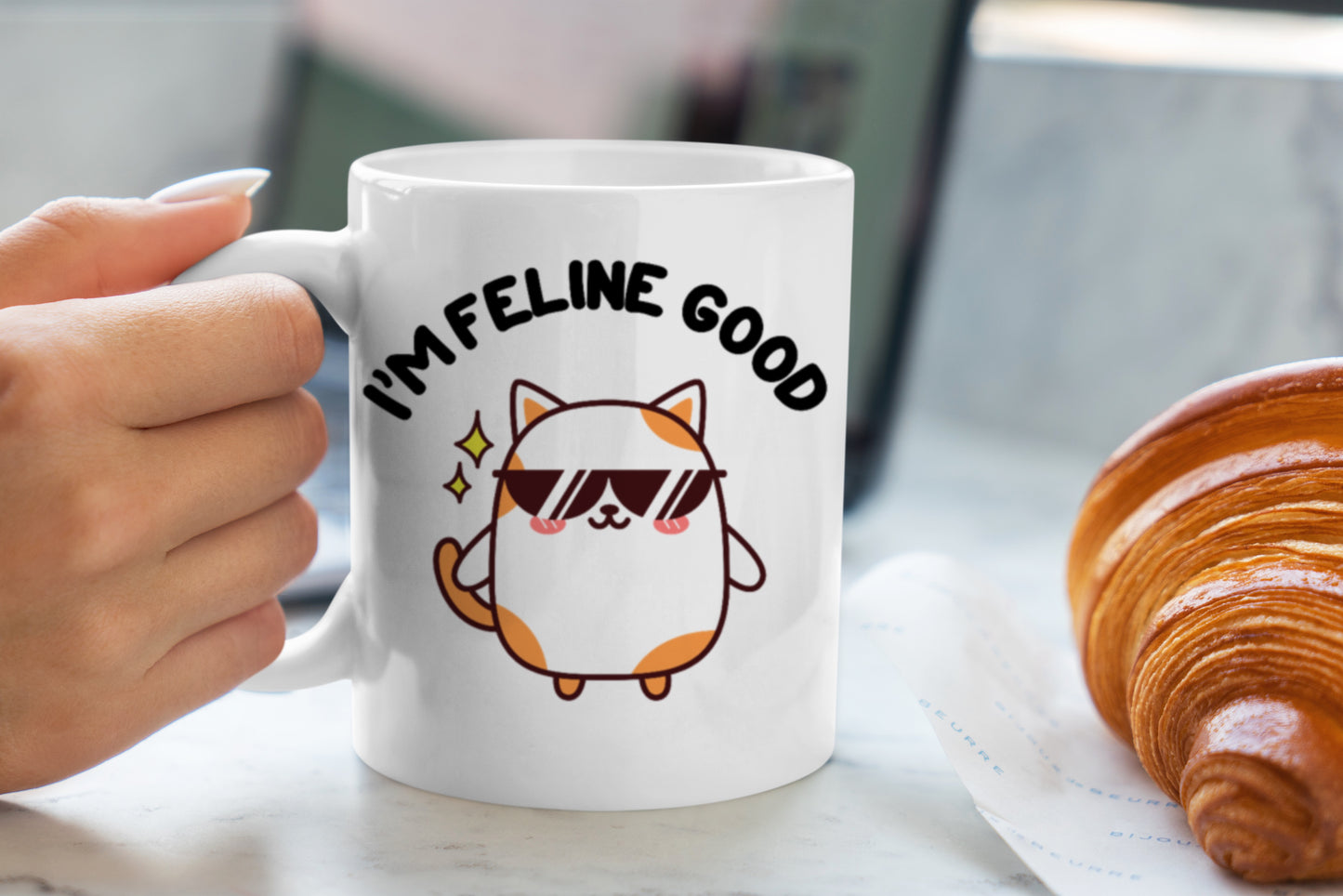 Tasse personnalisée I'm Feline Good