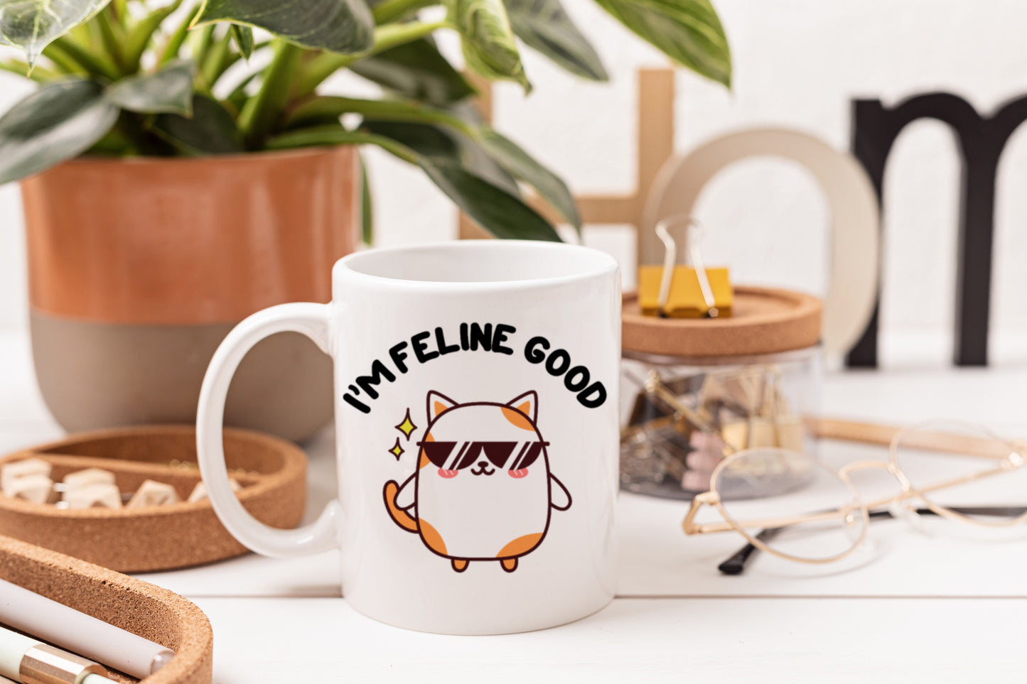 Tasse personnalisée I'm Feline Good