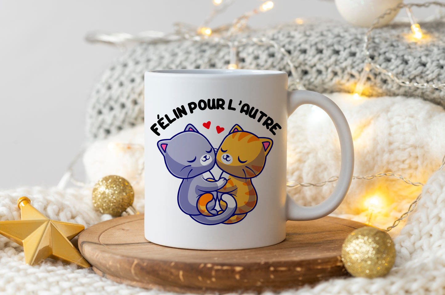 Tasse personnalisée Félin pour l'autre