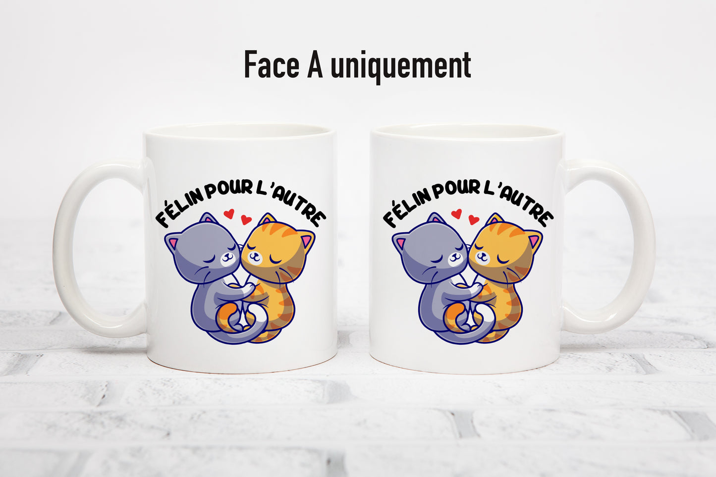 Tasse personnalisée Félin pour l'autre