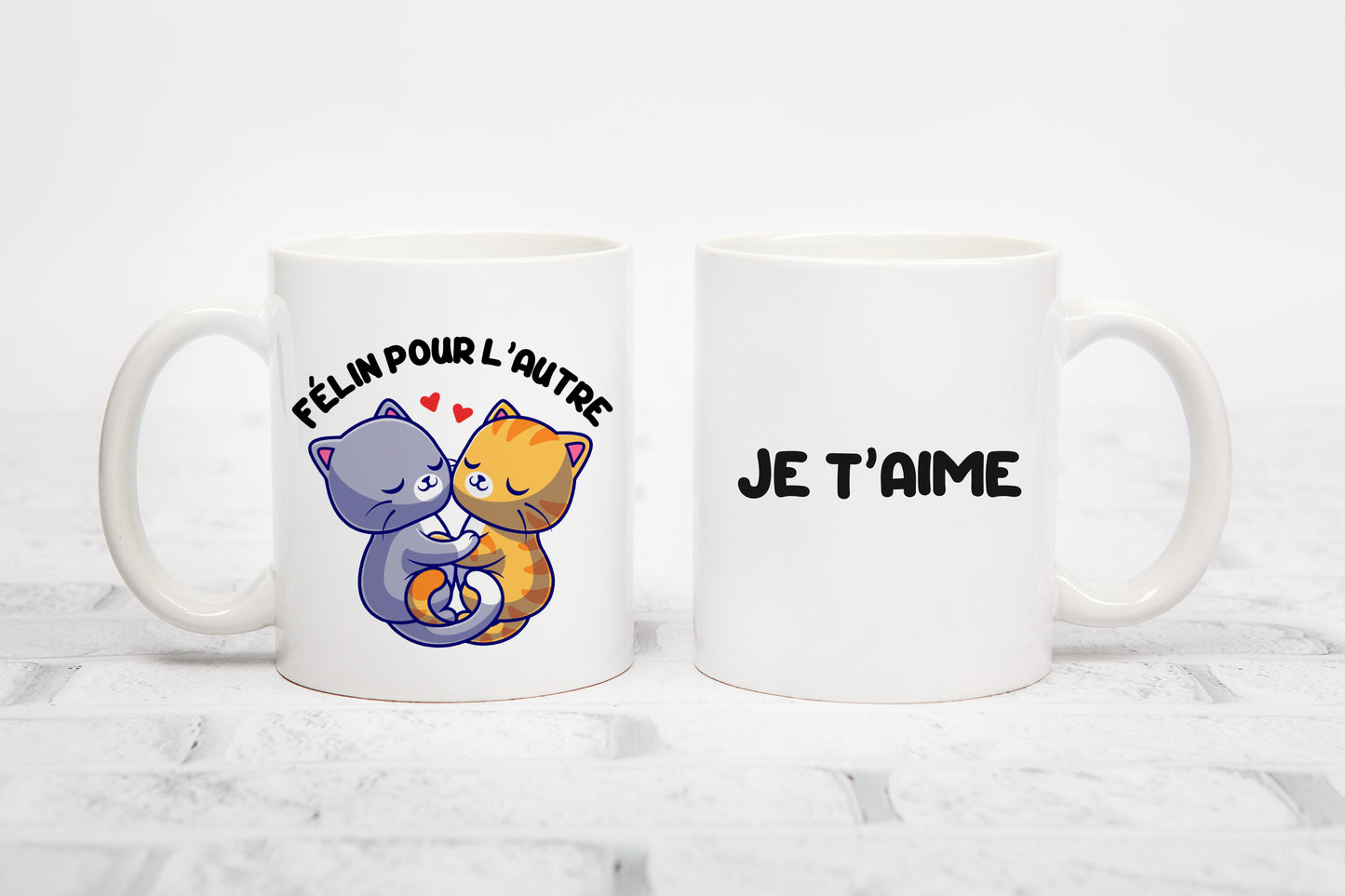 Tasse personnalisée Félin pour l'autre
