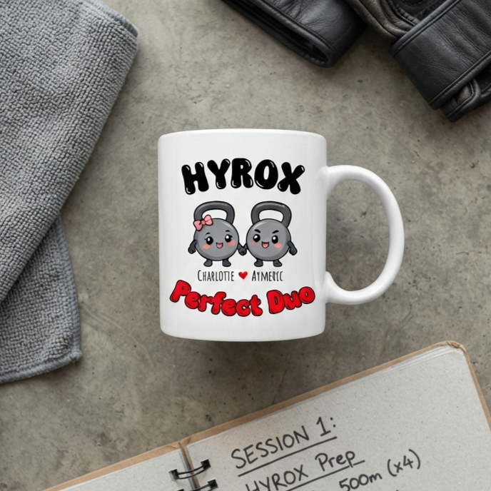 Mug Personnalisé Prénom Hyrox Perfect Duo