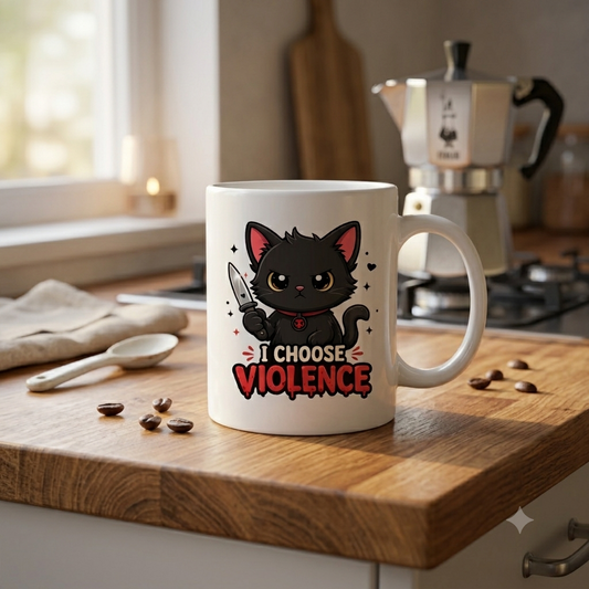 Tasse personnalisée I Choose Violence