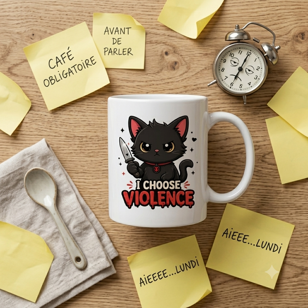 Tasse personnalisée I Choose Violence