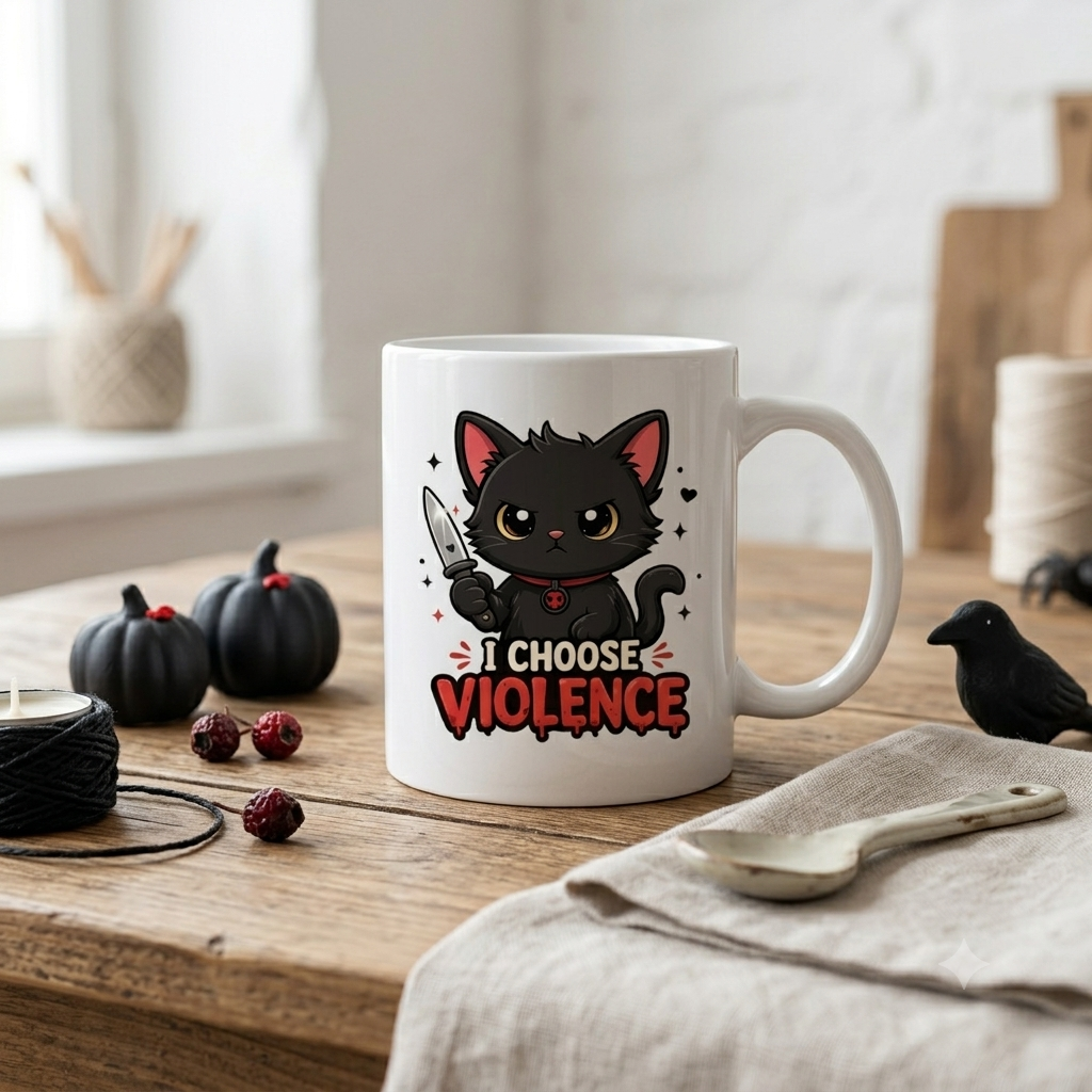 Tasse personnalisée I Choose Violence