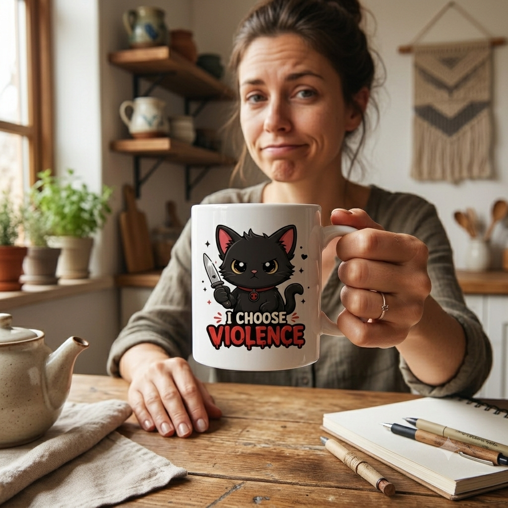 Tasse personnalisée I Choose Violence