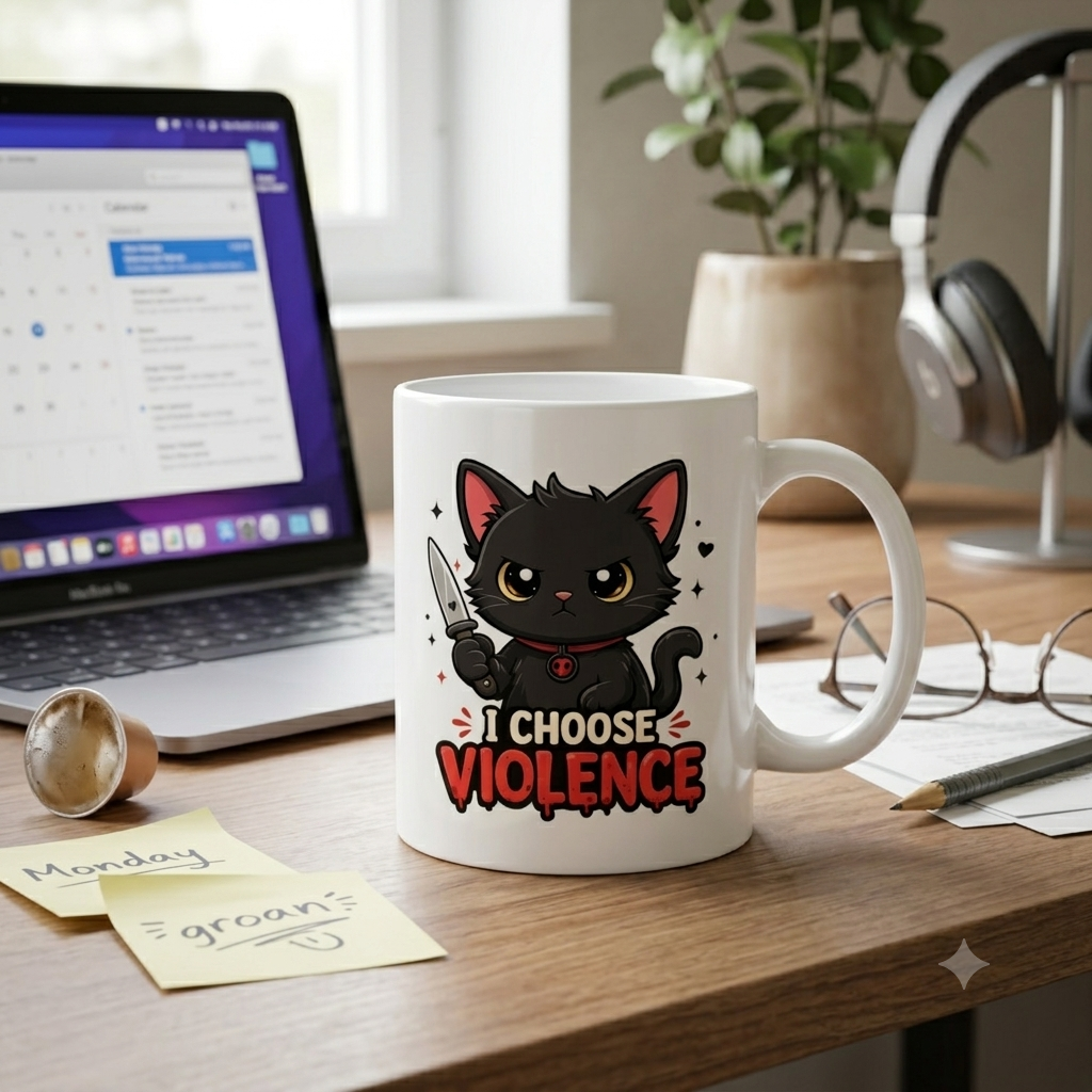 Tasse personnalisée I Choose Violence