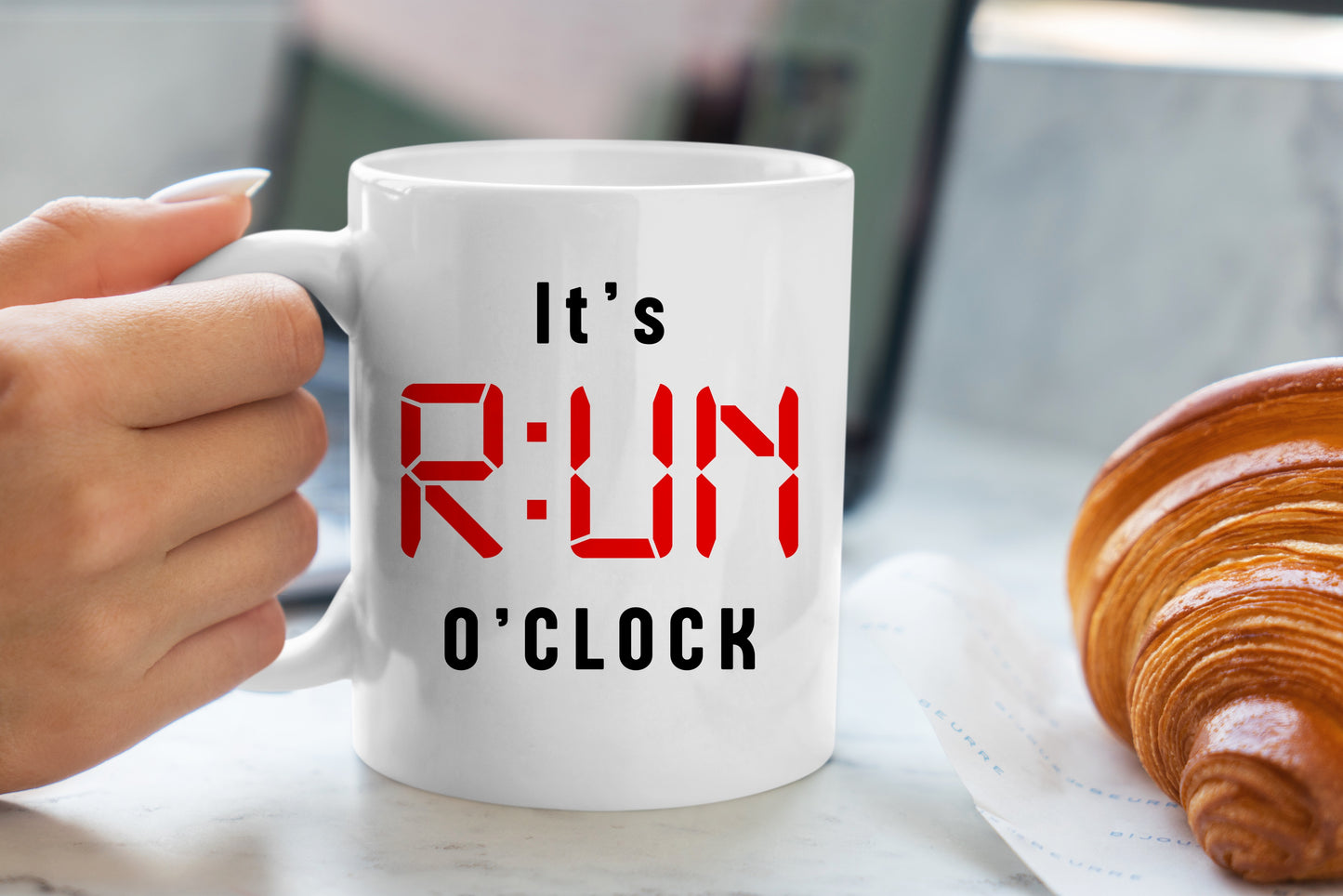 Tasse personnalisée It's Run O'Clock