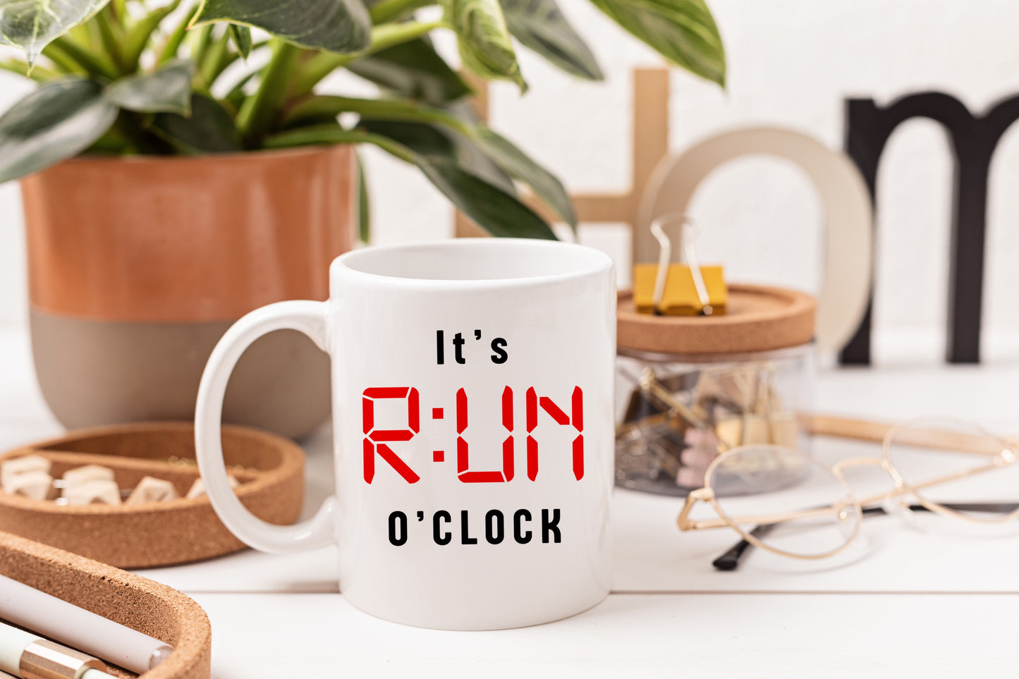 Tasse personnalisée It's Run O'Clock