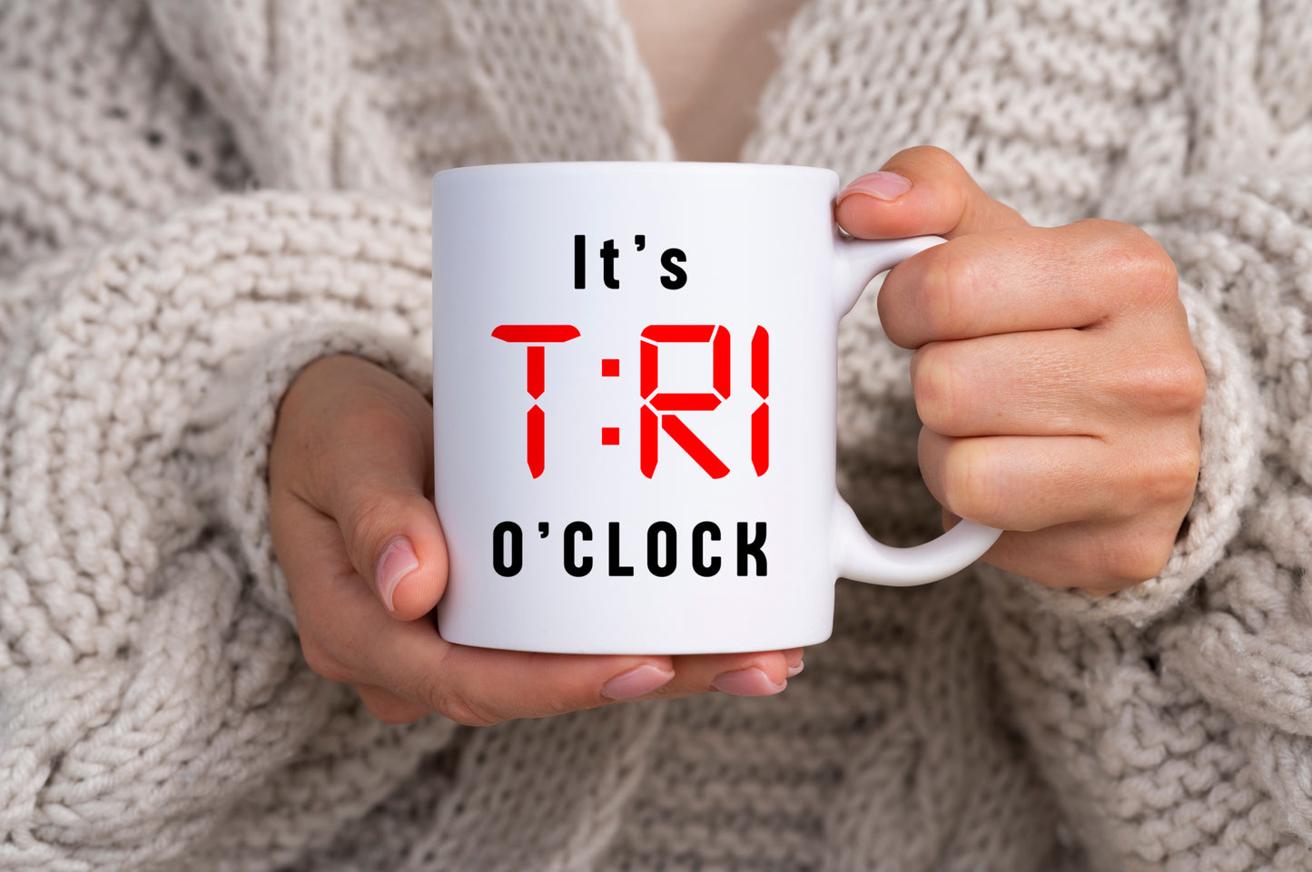 Tasse personnalisée It's Tri O'Clock