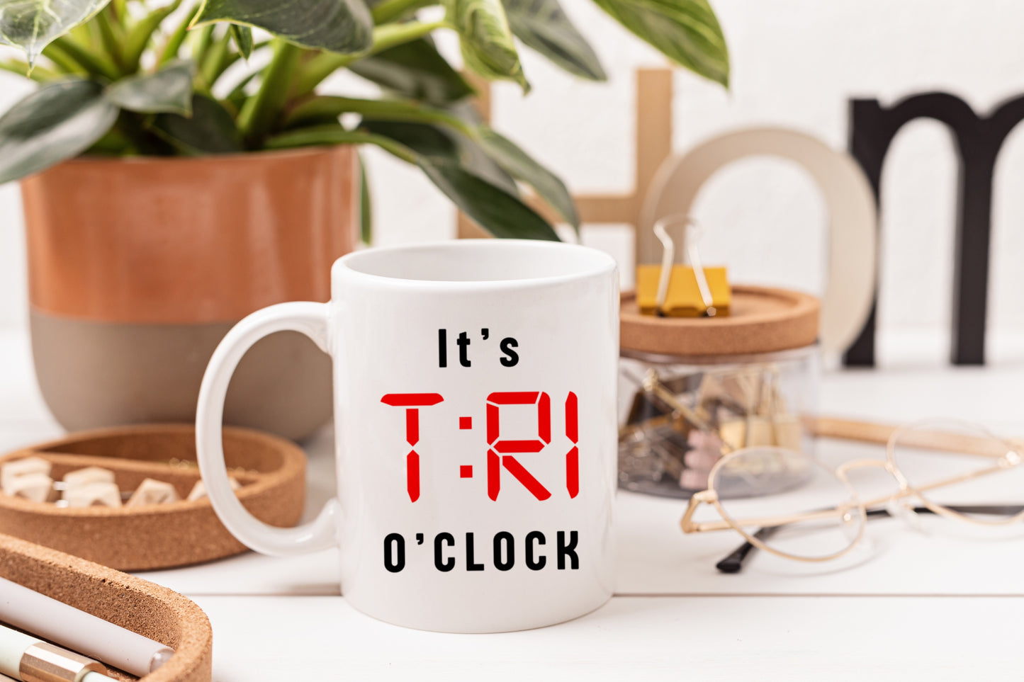 Tasse personnalisée It's Tri O'Clock
