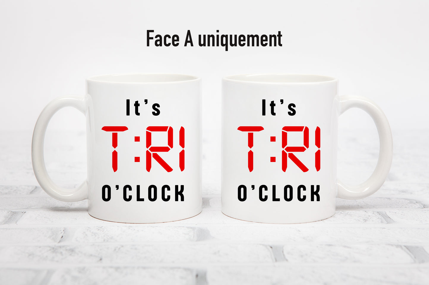 Tasse personnalisée It's Tri O'Clock