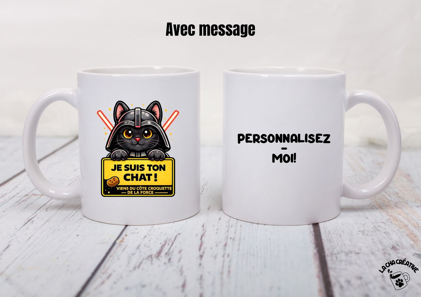 Tasse personnalisée Je suis ton chat