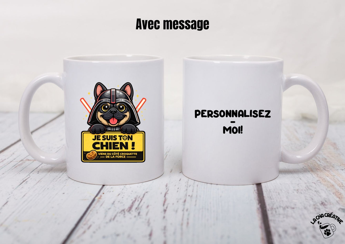 Tasse personnalisée Je suis ton chien