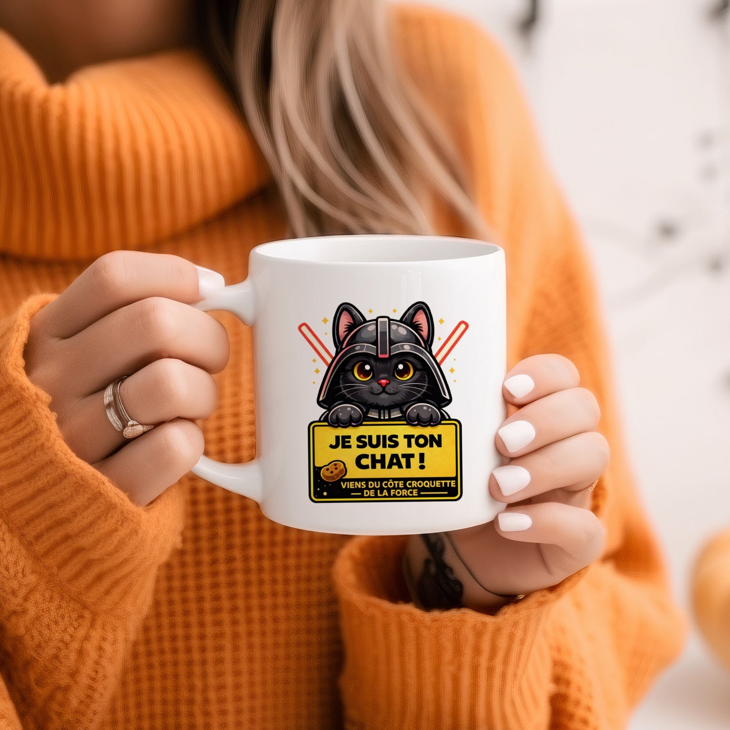 Tasse personnalisée Je suis ton chat
