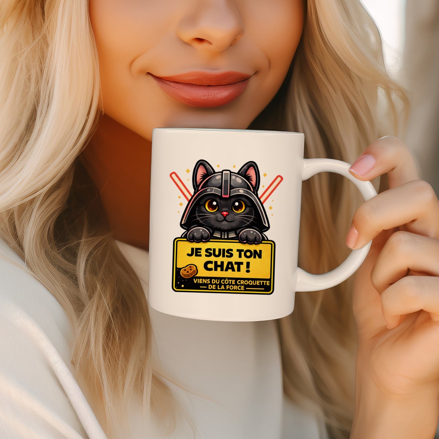 Tasse personnalisée Je suis ton chat