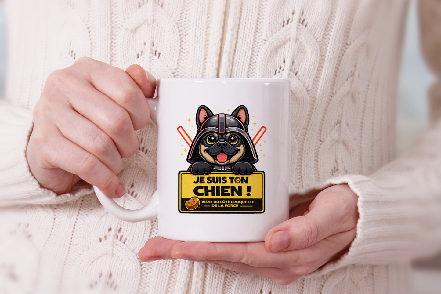 Tasse personnalisée Je suis ton chien