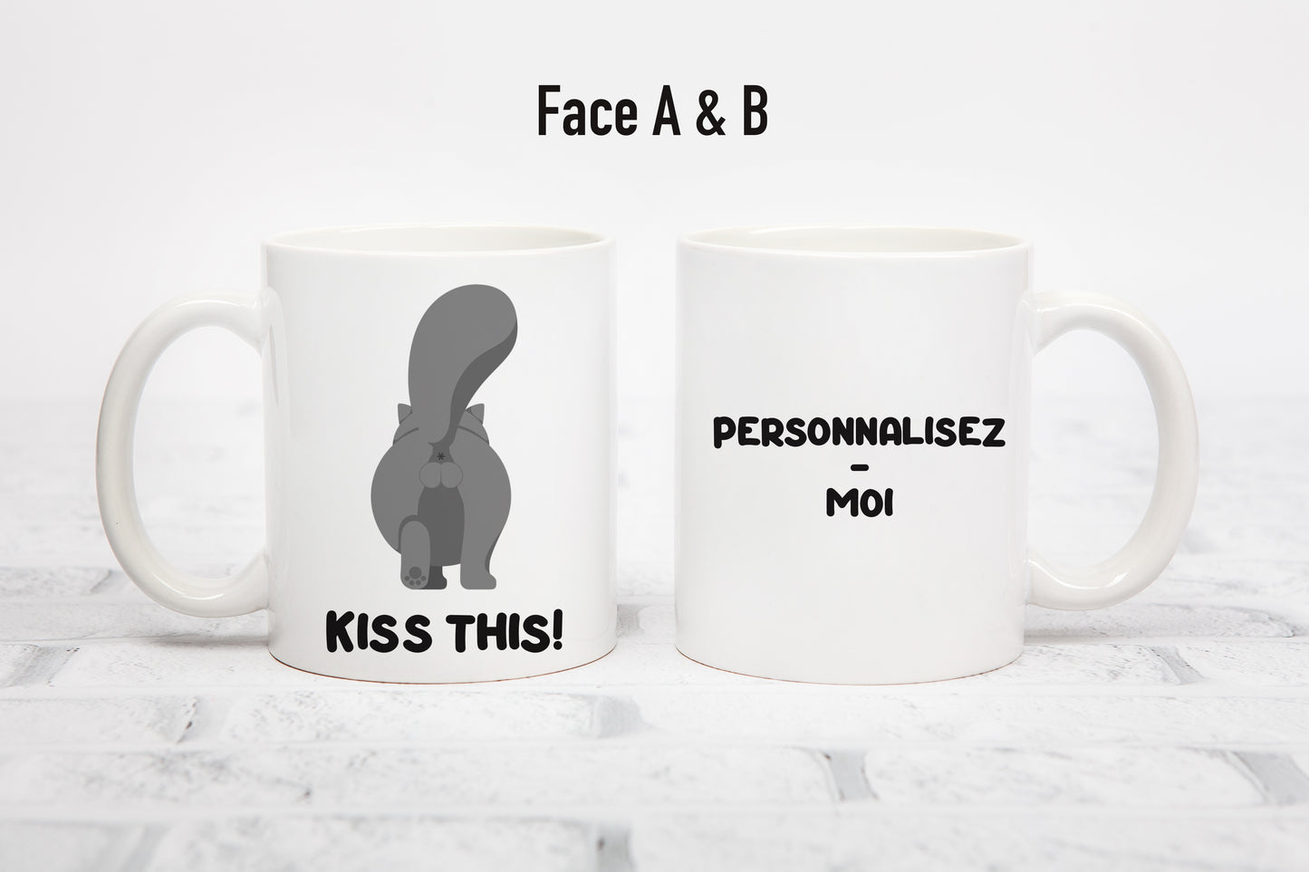 Tasse personnalisée Kiss This Chat