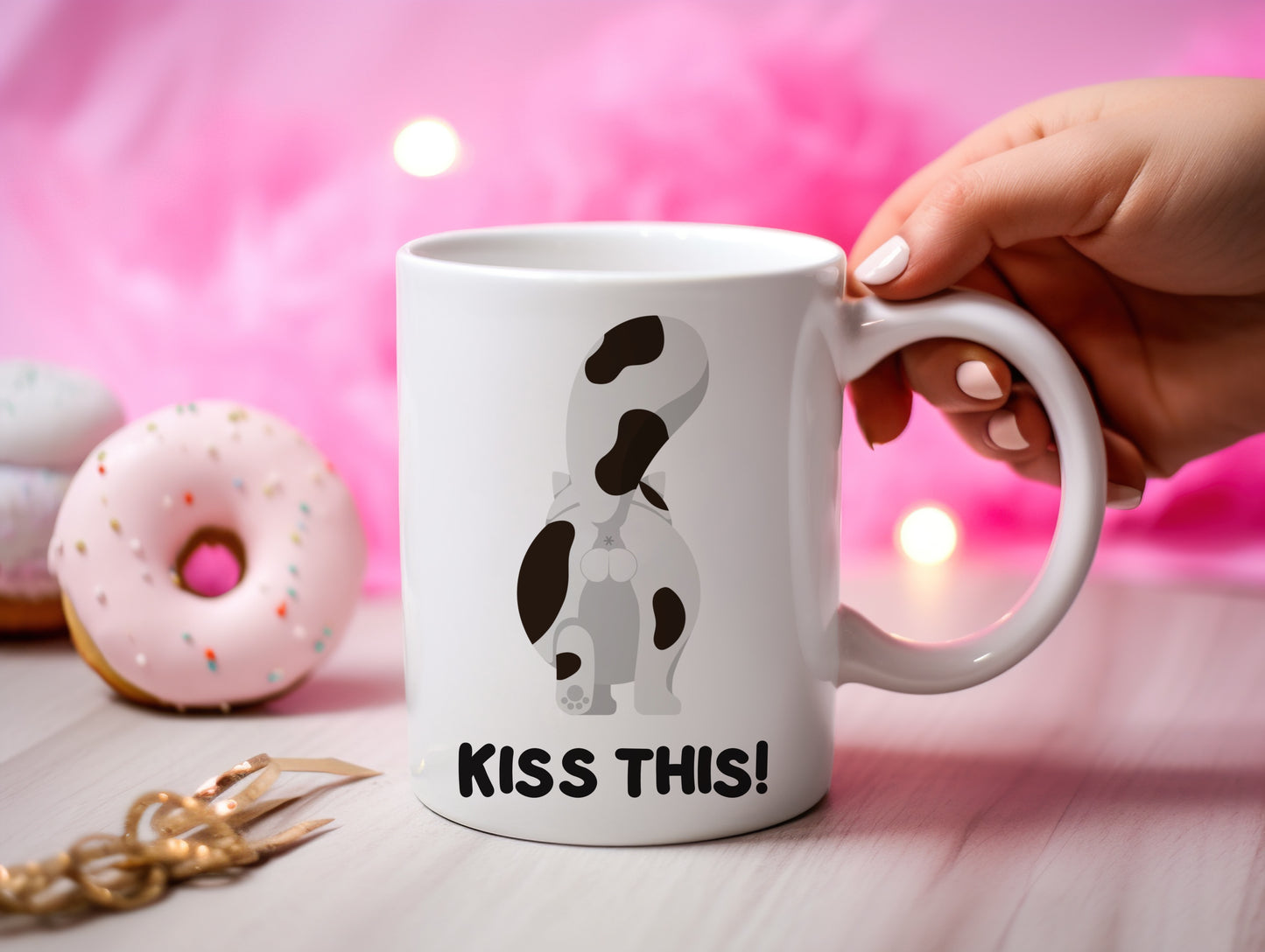 Tasse personnalisée Kiss This Chat