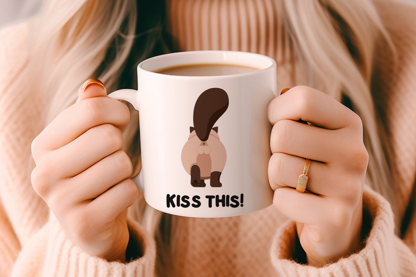 Tasse personnalisée Kiss This Chat