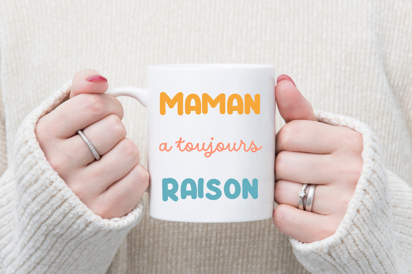Mug personnalisé Maman a toujours raison