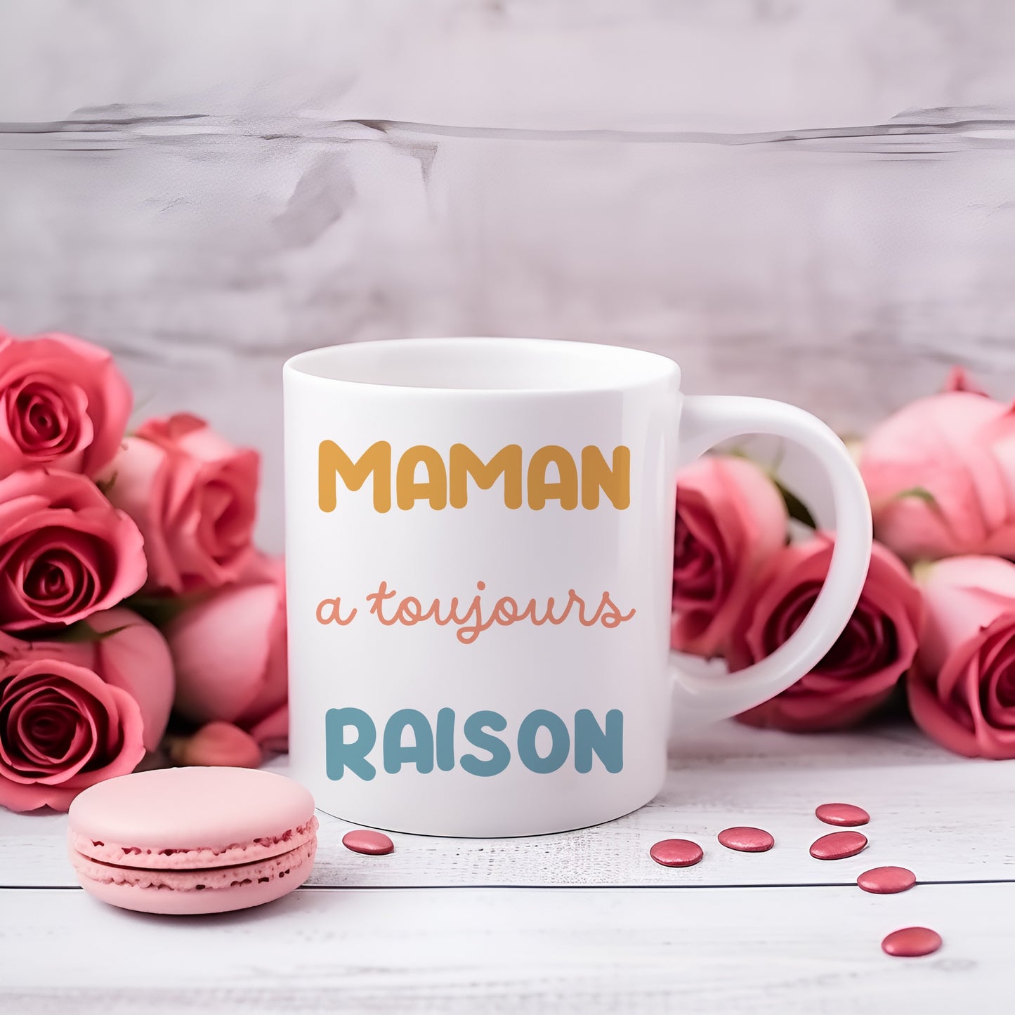 Mug personnalisé Maman a toujours raison