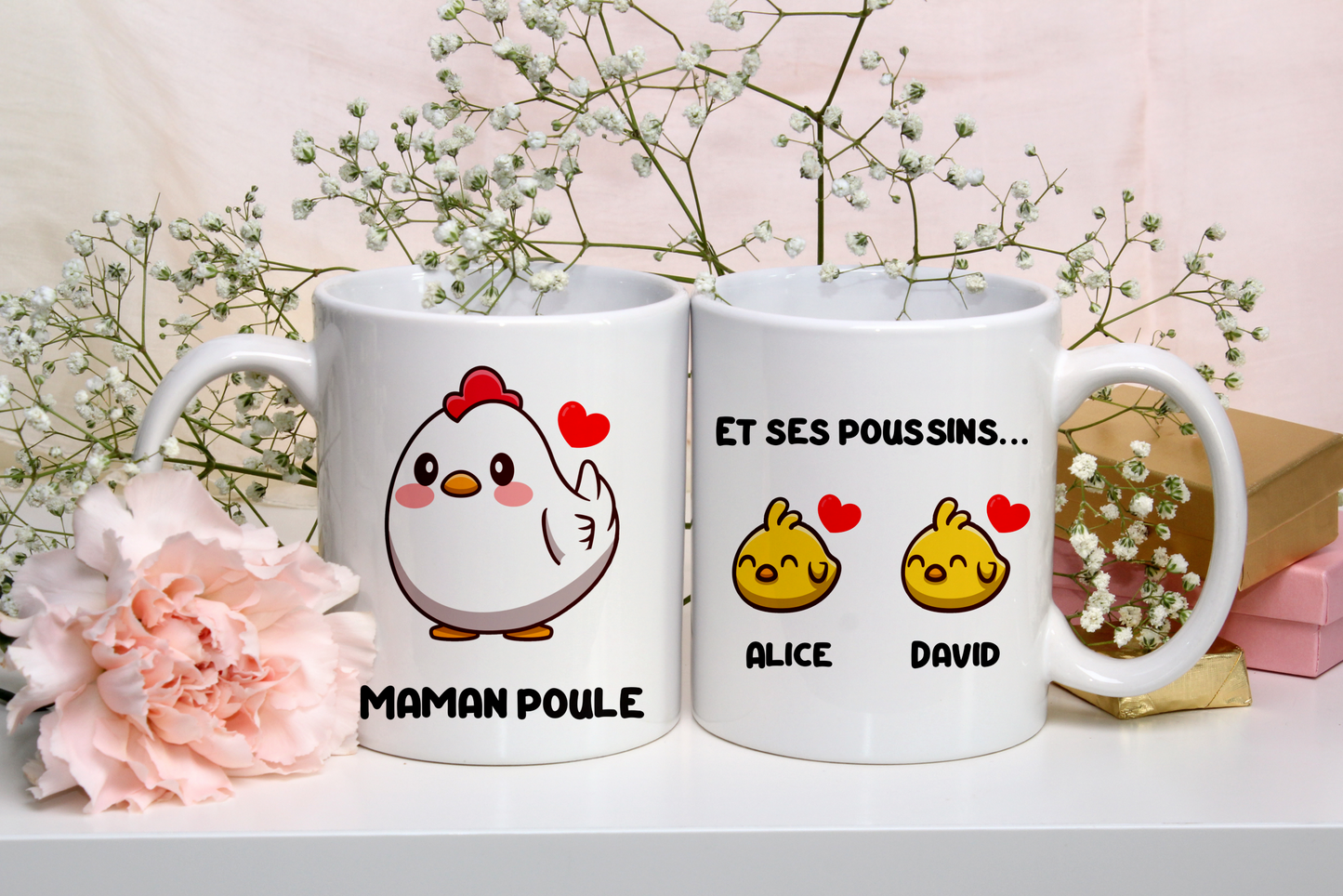 Tasse personnalisée Maman Poule