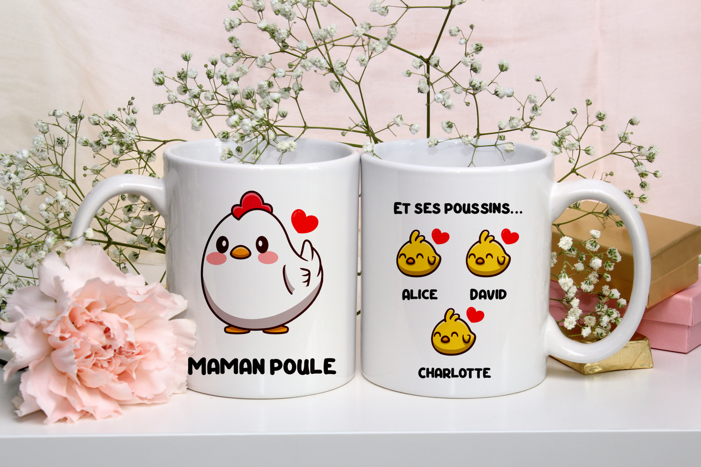 Tasse personnalisée Maman Poule