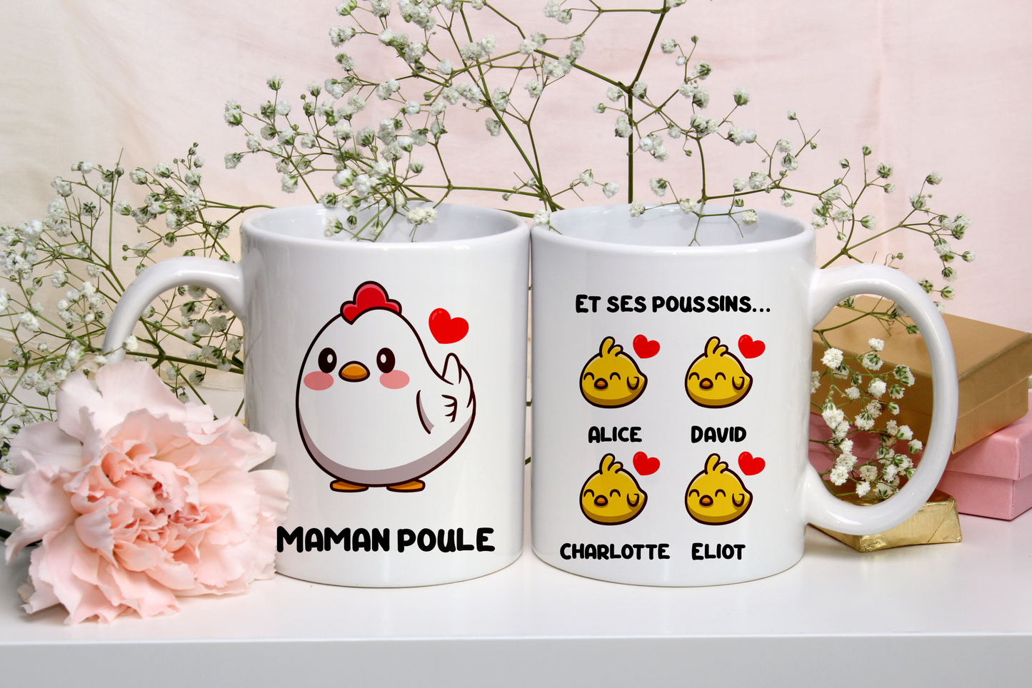 Tasse personnalisée Maman Poule