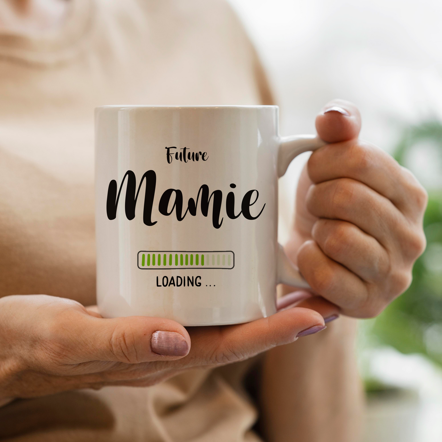 Mug personnalisé Annonce de grossesse - Papy, Mamie, Papa, Maman, Tonton, Tata, Parrain, Marraine