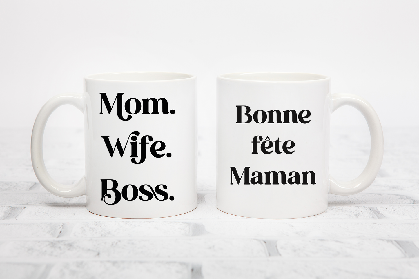 Tasse personnalisée Mom Wife Boss
