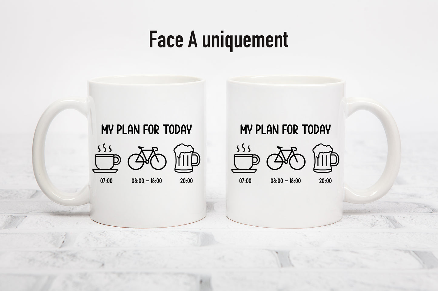 Tasse personnalisée My Plan For Today