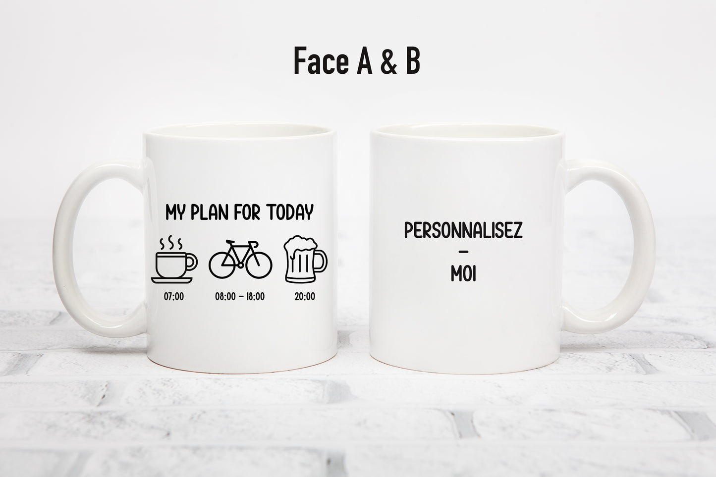 Tasse personnalisée My Plan For Today