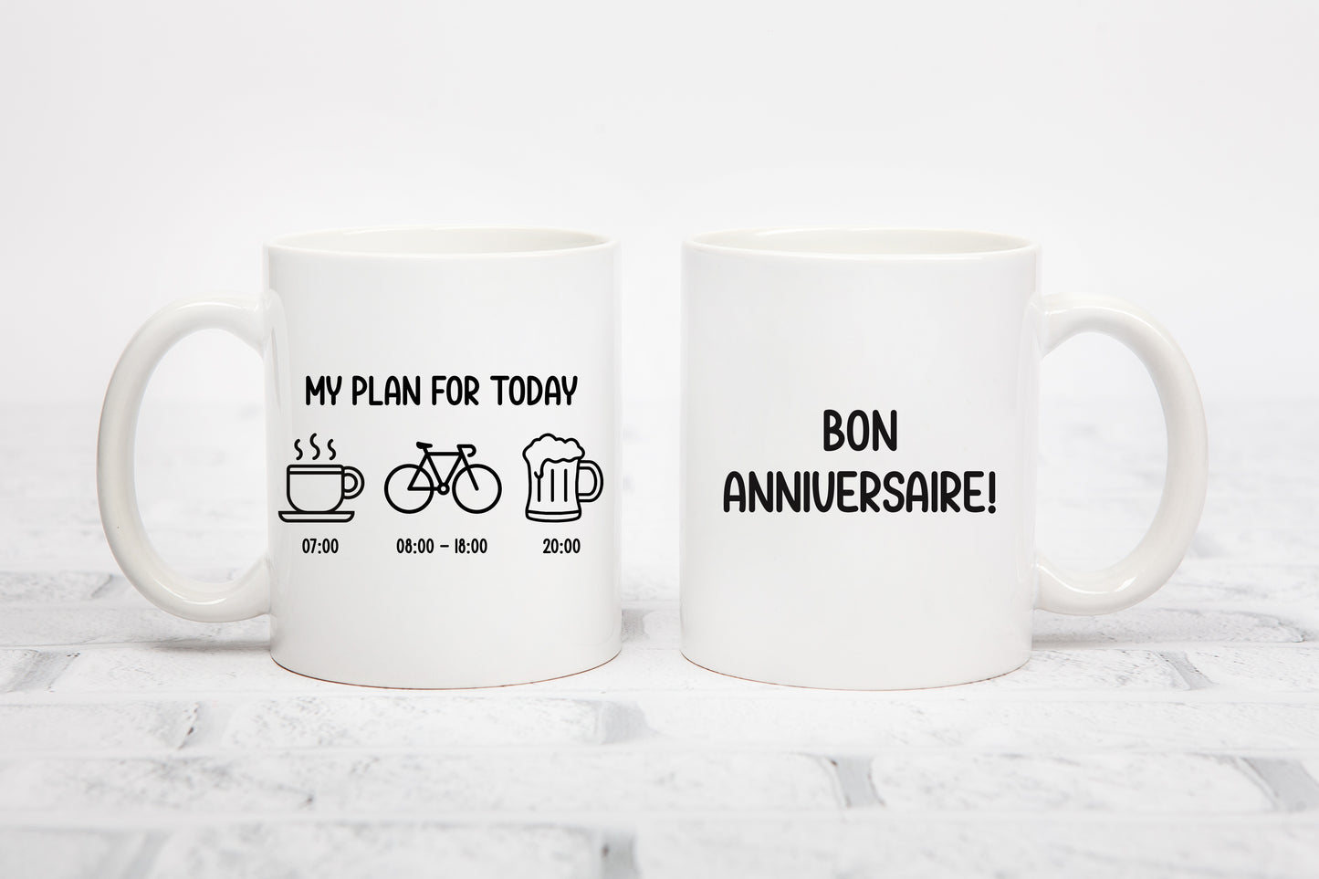 Tasse personnalisée My Plan For Today