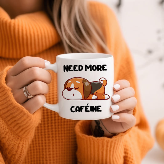 Tasse personnalisée Need More Cafeine
