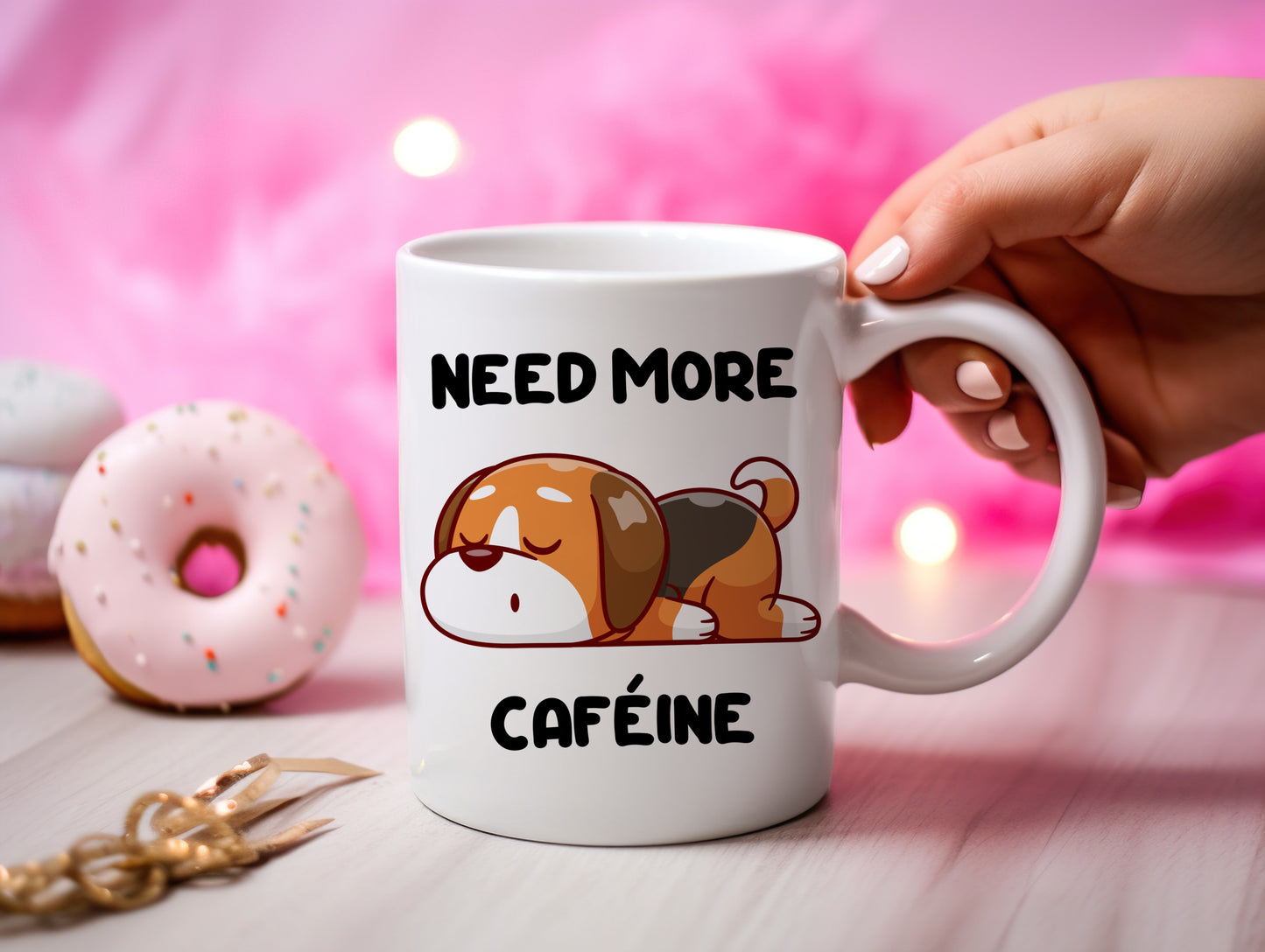 Tasse personnalisée Need More Cafeine