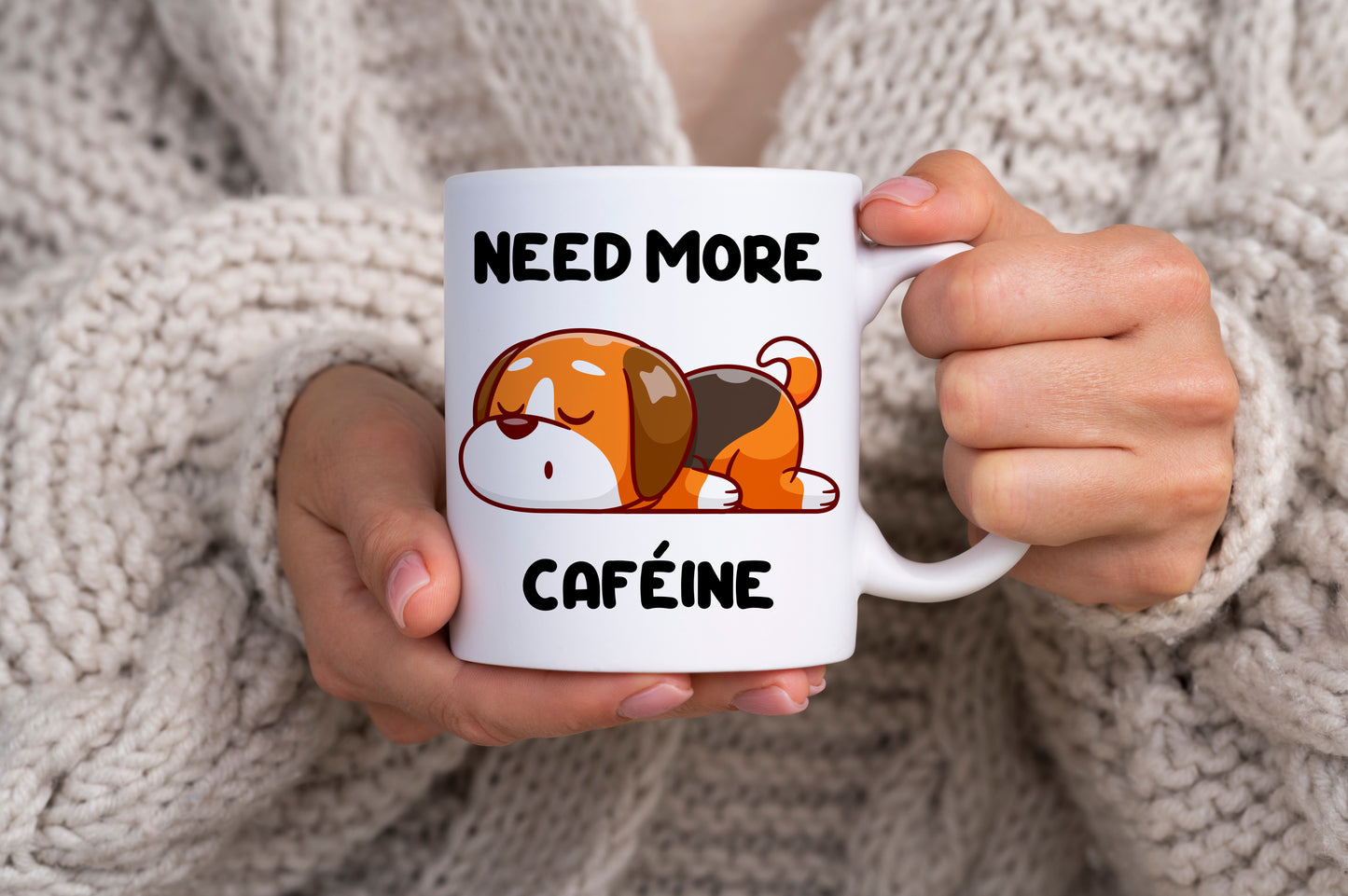 Tasse personnalisée Need More Cafeine