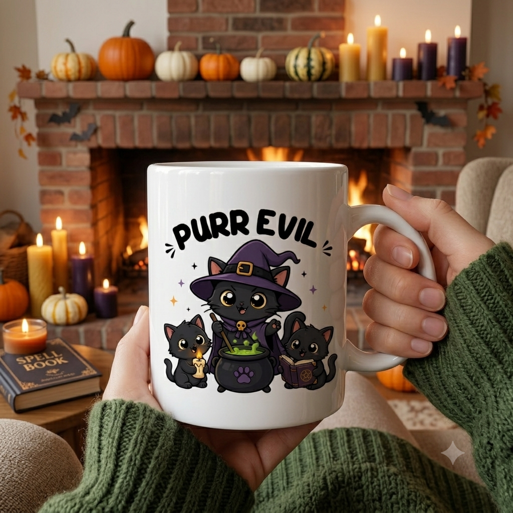 Tasse personnalisée Purr Evil
