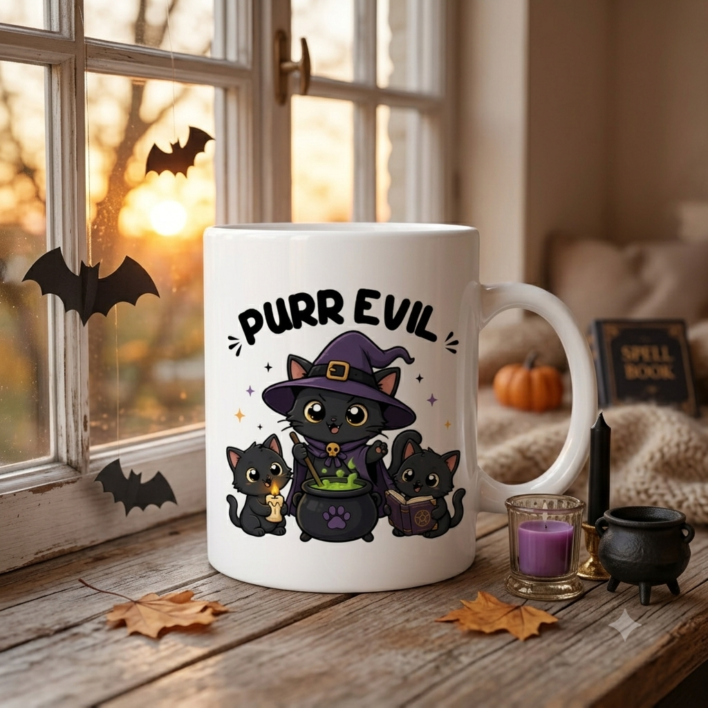 Tasse personnalisée Purr Evil