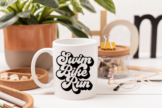 Tasse personnalisée Swim Bike Run