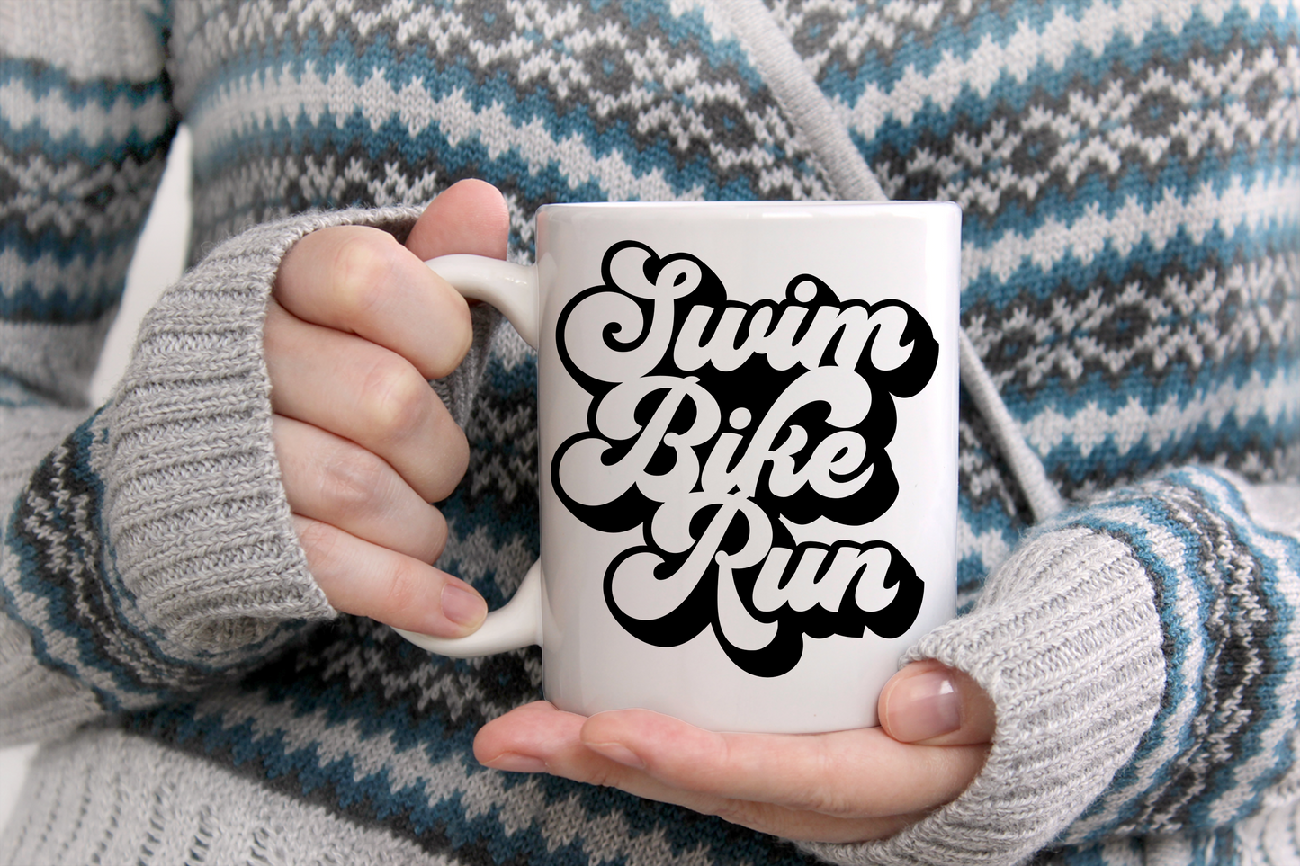 Tasse personnalisée Swim Bike Run