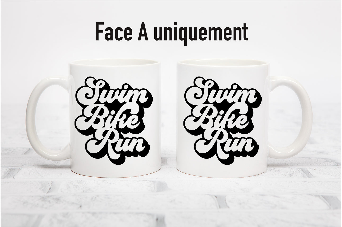 Tasse personnalisée Swim Bike Run