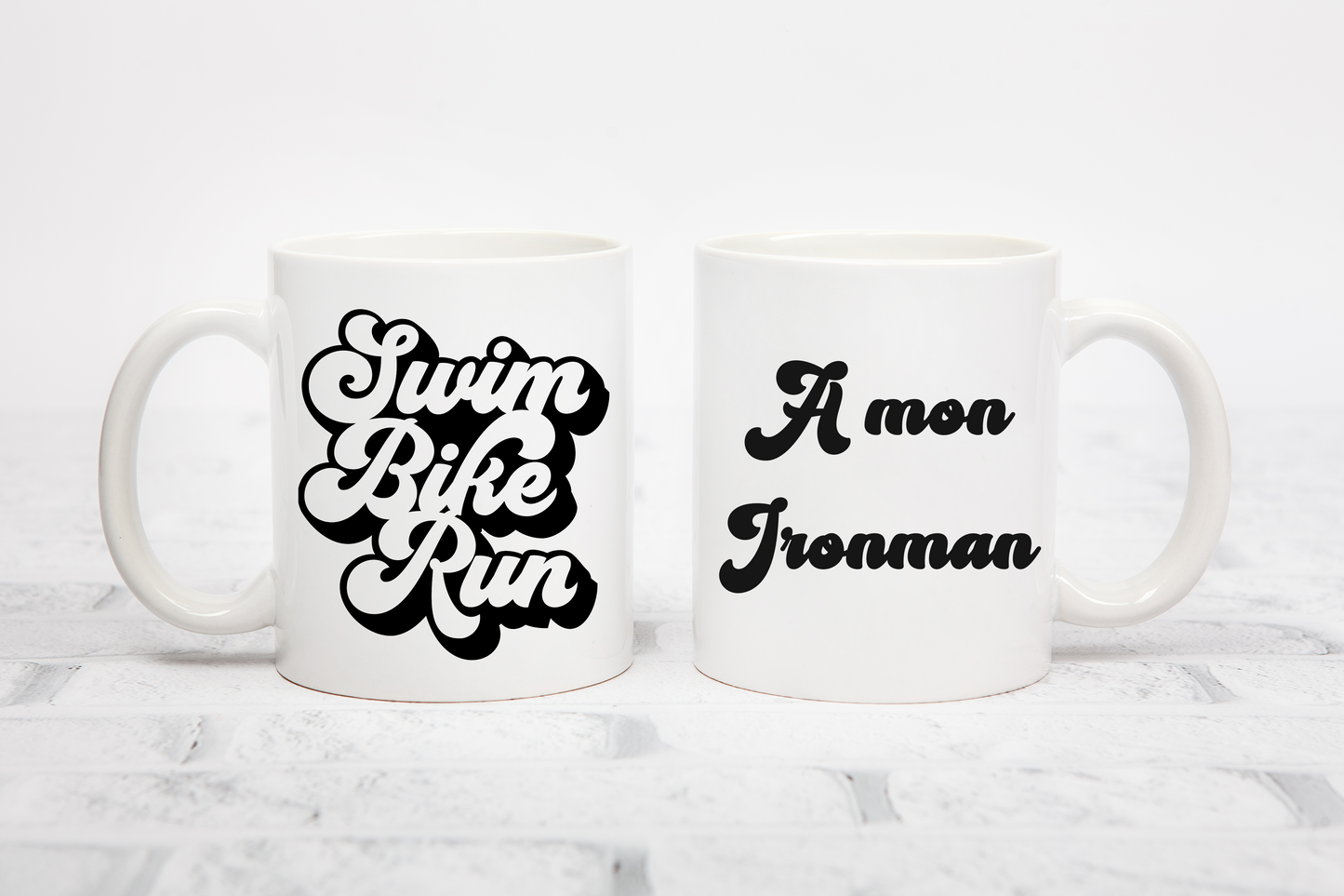Tasse personnalisée Swim Bike Run