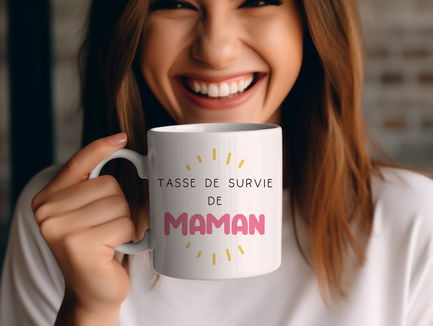 Mug personnalisé Tasse de survie de Maman
