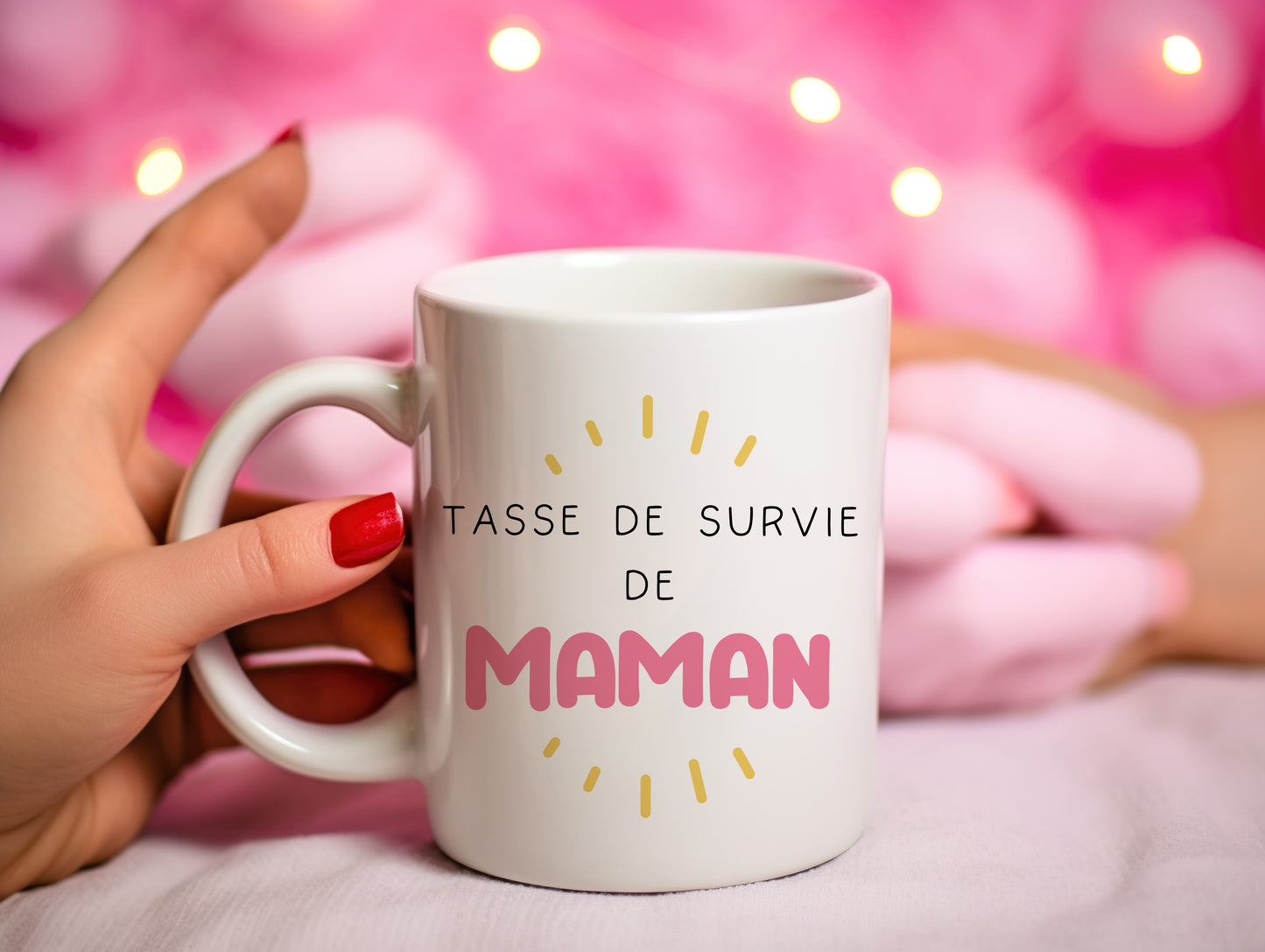 Mug personnalisé Tasse de survie de Maman
