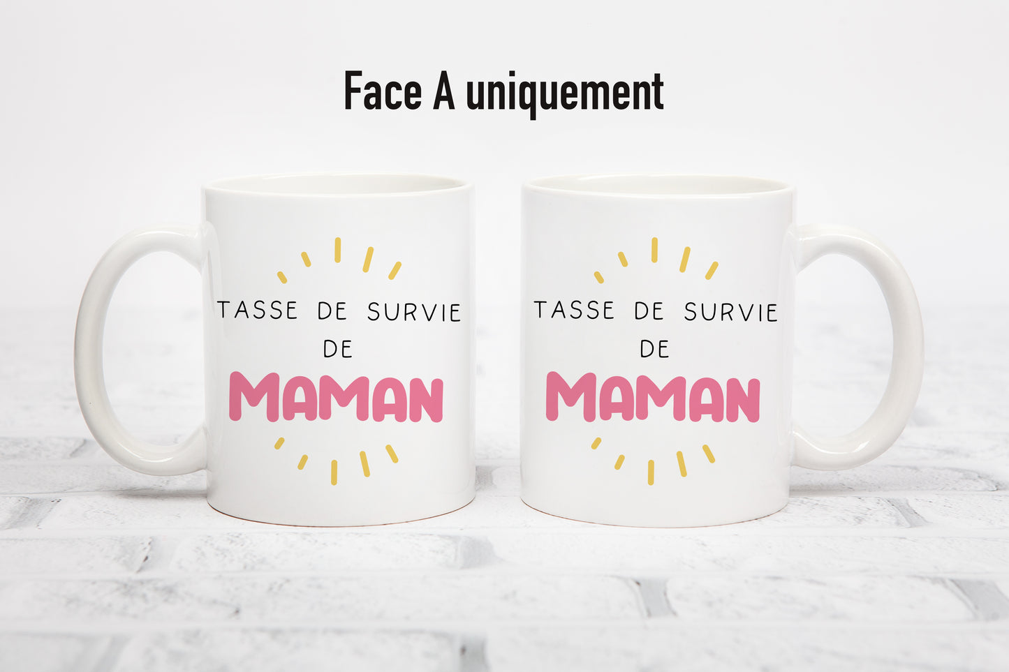 Mug personnalisé Tasse de survie de Maman