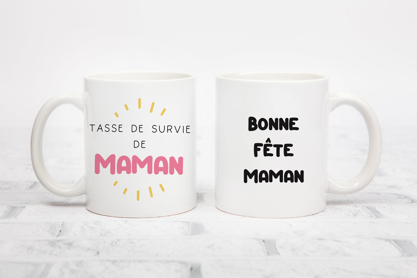 Mug personnalisé Tasse de survie de Maman