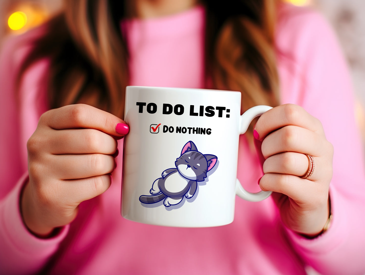 Tasse personnalisée To Do List Chat